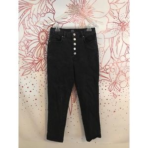 BDG Girlfriend High-Rise 5-button Black Jeans